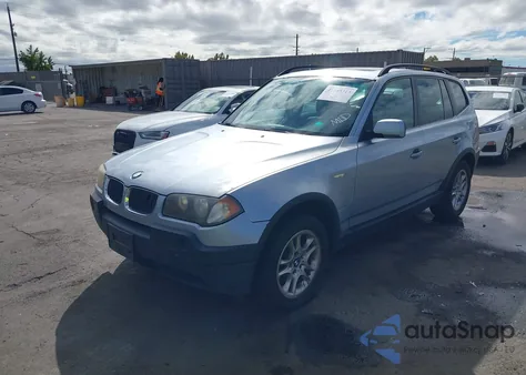 2004 BMW X3 2.5I из США, поврежденный, VIN WBXPA73424WB24797